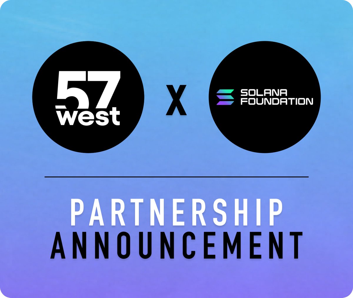 We are beyond excited to announce that West 57th will be participating in <a href="/SolanaFndn/">Solana Foundation</a> grant program. 

Their support will help us to expedite developing our Payment solutions aimed at introducing new users to @Solana.

We are very excited they see so much potential in West 57th's