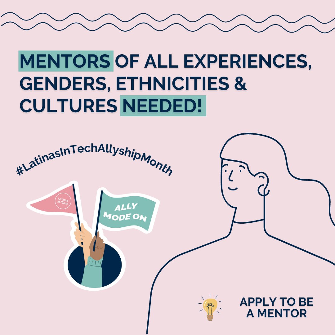 latinasintechnc's tweet photo. 🌟 Join us in making a difference this #LatinasinTechAllyshipMonth!  Help shape the next generation of leaders &amp; foster diversity in the tech industry by becoming a #mentor.  🤝🫶 

Apply now! ➡️ https://t.co/49jGlWcNSN

#MentorshipProgram #AllyshipMatters #InclusivityMatters. https://t.co/e09V9gd4xU