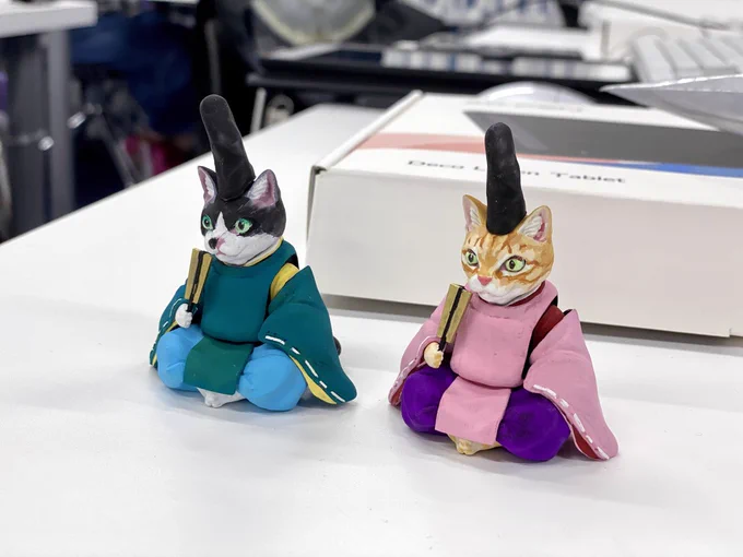 ガレージキット「猫貴族～狩衣～」監修とイラストを担当いたしました。今月末のワンフェスにて販売予定です。なにとぞよしなに～#ワンフェス2023夏 #WF2023S #WF2023夏  