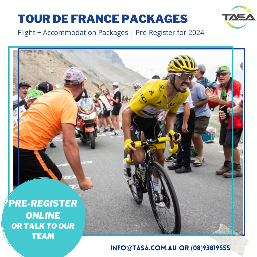 🚴🇫🇷 Discover the Ultimate Cycling Adventure! 🇫🇷🚴‍♂️ 

Pre-register now for the Tour de France 2024 travel packages! Link in bio.

#francetravel #cyclingfrance #explorefrance #visitfrance #tourdefrance2024 #cyclingadventures #travelgoals #traveladdict #adventureseeker #travelfrance