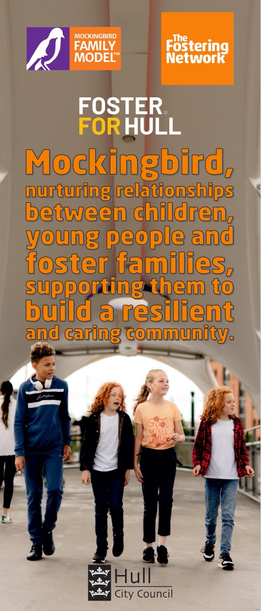 Have you heard of Mockingbird?

For more information on how successful Hull Fostering's Mockingbird first family is going, please follow this link:
ow.ly/GZkc50P6atE

#TheFosteringNetwork #HullFostering #Mockingbird #Hull #fosteringrelationships #mockingbirdfamilymodel
