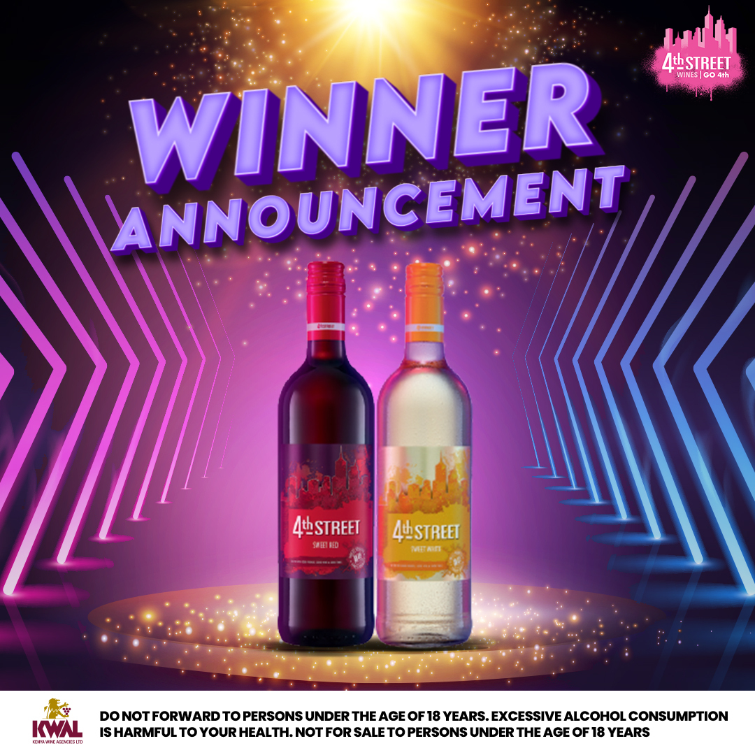 The #PartyWith4thStreet experience has been nothing short of legendary, and we're saving the best for last! 🥂✨ 
Congratulations to our final #4THStreetOccasions lucky winner Mercy Wambui!
Brace yourselves for a grand finale like never before! 🏆🎊