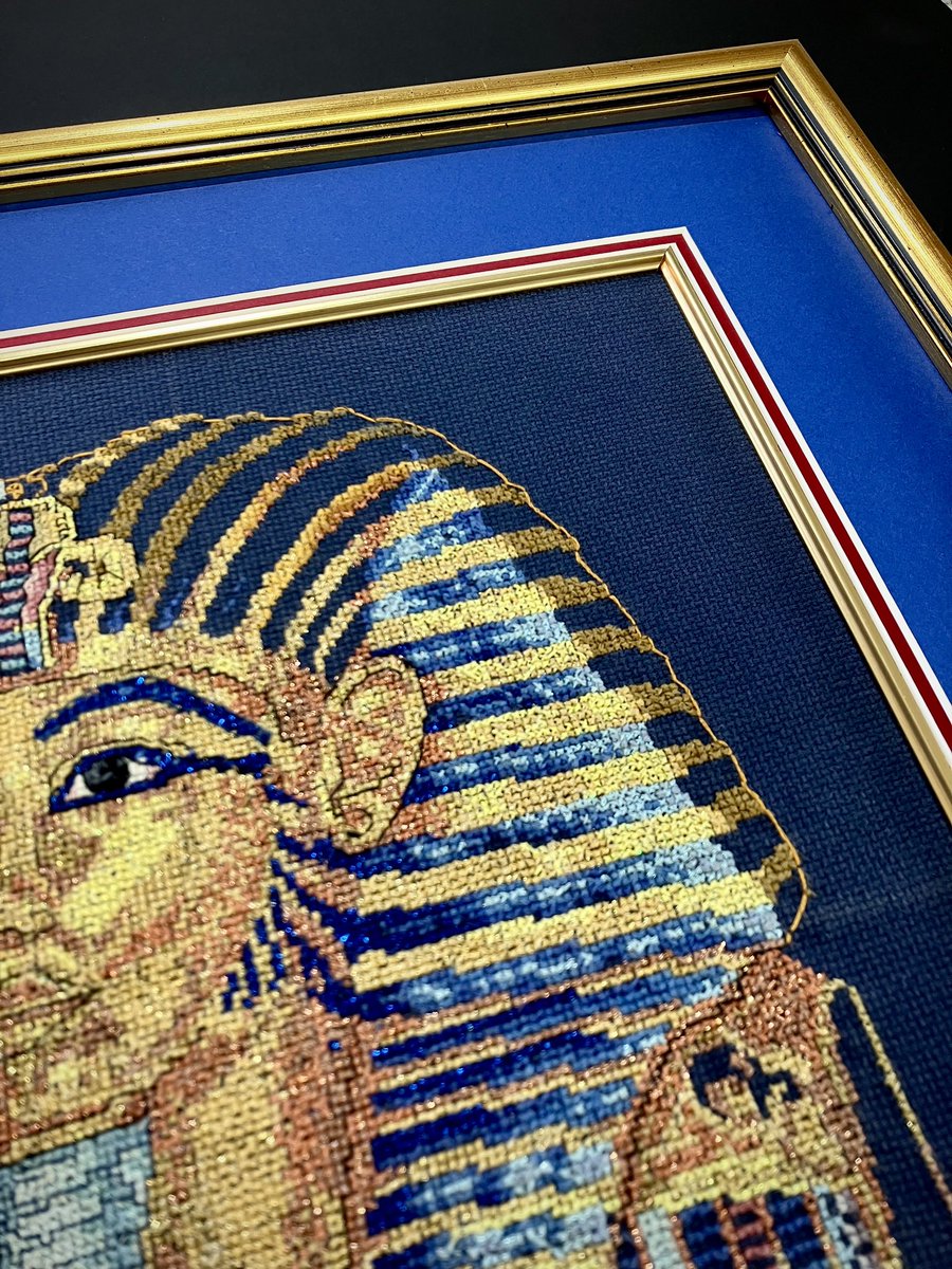 cave_framing's tweet photo. We had this #xstitch in for framing recently. Double mounted and an inner gold mount slip to match the frame works perfectly. For framing, call us on ￼07835 531791  #pictureframing #needlework #tapestry #longstitch #textiles https://t.co/8Zt8CuKoWu