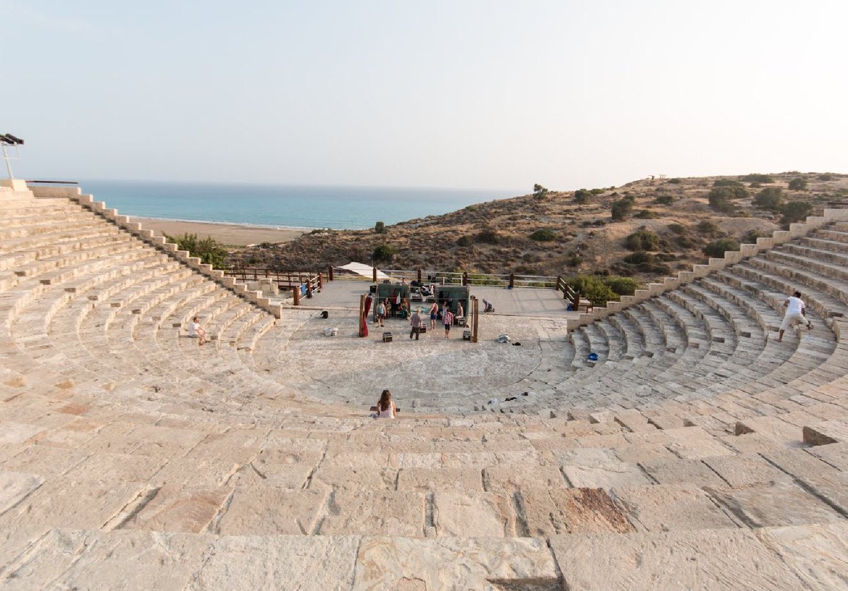 #TheaterThursday #TheatreThursday #Cyprus Kourion Amphitheatre in Cyprus From The Stage. Photo by Helen Miscioscia