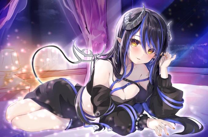 蛇宵ティア様()のチャンネルアートを描かせて頂きました!  #蛇宵ティア #蛇世絵 YouTubeチャンネルはこちらです! 