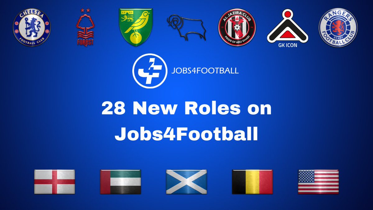 New roles added to our jobs board today

Link: https://t.co/NvojLlO6Of

#football #Recruiting #Jobs #Vacancy #footballjobs #hiring #recruitment #Coach #Coaching #Scout #Scouting #sports #business #community #education #finance #humanresources #media #medical #china #singapore… https://t.co/k9wyzVJ1RX https://t.co/LPHpSgG4ki