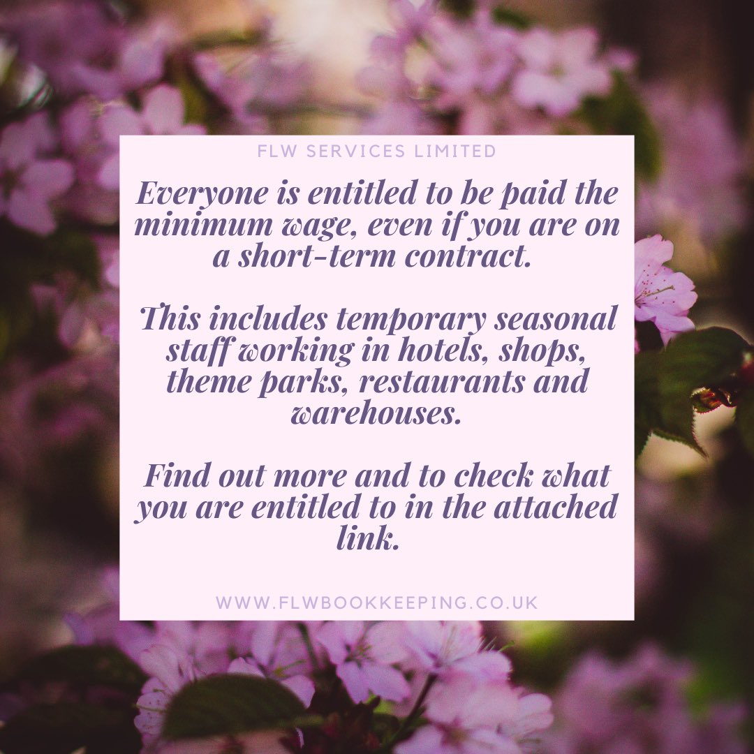 FlwLimited's tweet photo. Starting a new summer job? Check your pay 💷 https://t.co/kXCVScNU9S https://t.co/UdEiPm45E9