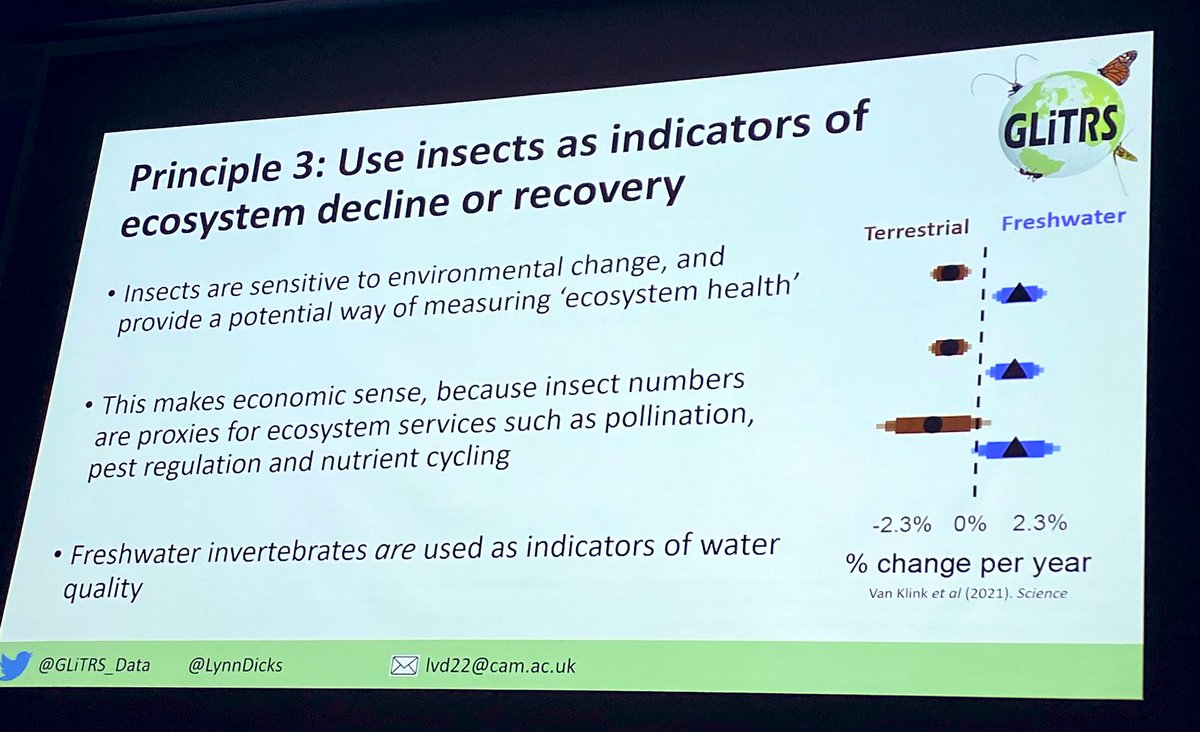 Nearly all Odonata (dragon-/damselflies) assessed for extinction risk by IUCN RL due to use as bioindicators - may explain why freshwater insects buck wider trends of decline ⬇️ 

Using insects as ecosystem condition indicators may provide multiple cobenefits @LynnDicks #ICCB2023