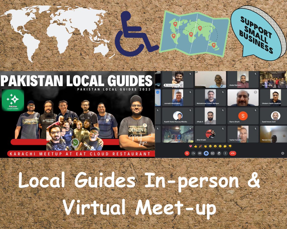 KashifMisidia's tweet photo. Hello friends,
I just posted a recap of our fantastic in-person/virtual meetup on Connect. Please take a look.
Shukriya 🙏
https://t.co/Ezbp0x8QUa
#letsguide #localguides #localguidesconnect #LGCBirthday #LGCBMeetups #Karachi #Virtual #Pakistanmeetup #letsconnect #eatcloud https://t.co/YcmfbLDjaY