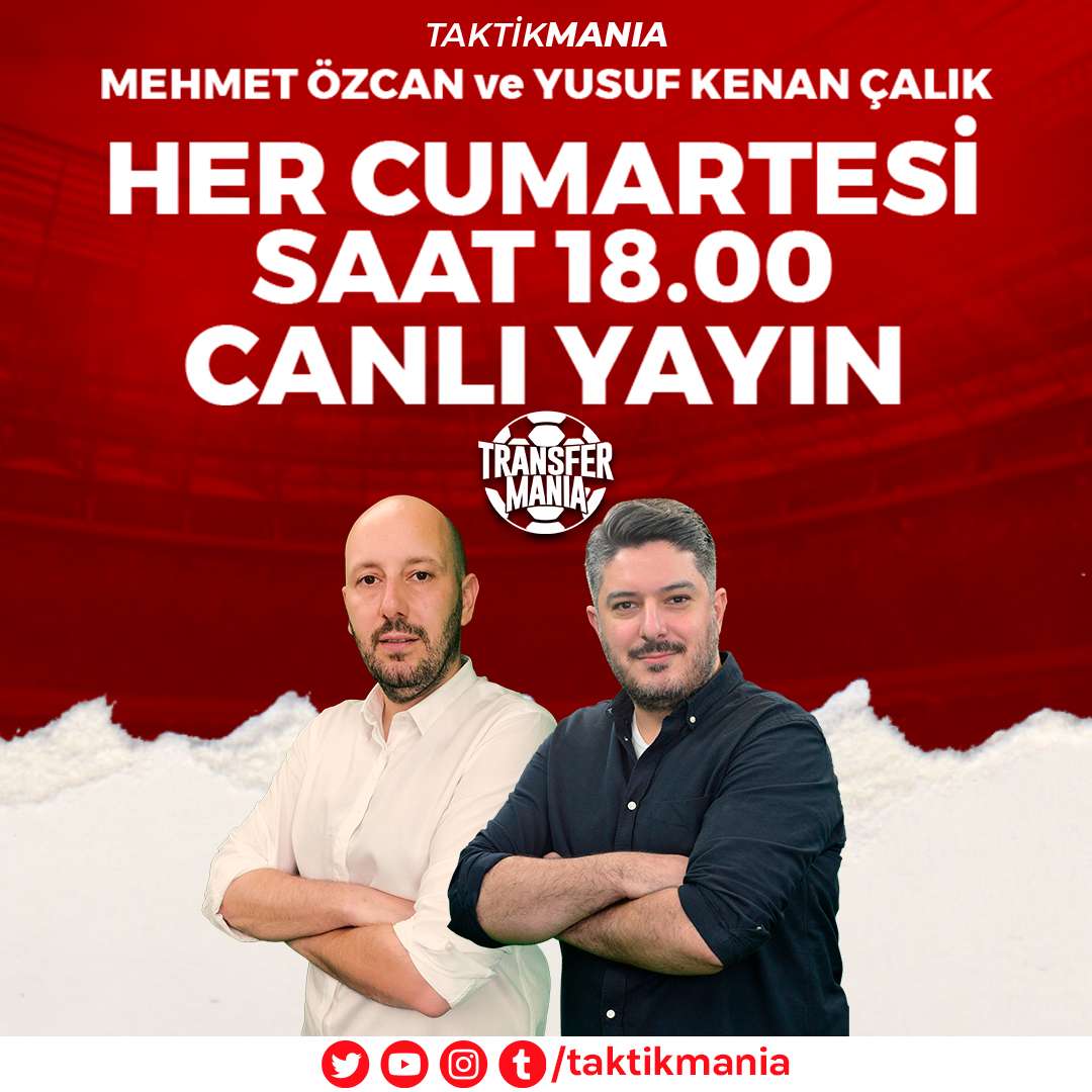 taktikmania's tweet photo. ✍️ Yusuf Kenan Çalık ve Mehmet Özcan ile transferin nabzının tutulduğu #TransferMania, her cumartesi saat 18.00'de Taktik Mania YouTube kanalında!
🎙️ @YusufKenan_ @memetozcan
📺 Bizi YouTube'dan takip etmek için 👇
🔗 https://t.co/muzyOg1SJX https://t.co/y7AQpq2PFo