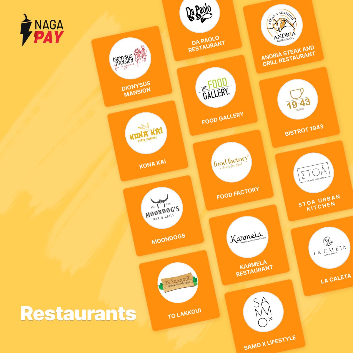 naga_pay's tweet photo. NAGA Pay users, get ready to feast like never before with our "Rollin' in the Discounts" dining extravaganza! 🍕💸🇨🇾
🌮 Tacos, burgers, pasta, sushi - you name it, we got it! 😋
* More information here https://t.co/LnWcsH4SIS https://t.co/KDGIkbKpuG