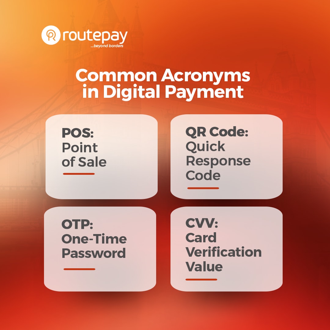 RoutePay's tweet photo. The digital payment industry is constantly evolving, and new acronyms and terms emerge regularly. Which other ones do you know? Mention it in the comment section. π
#routepay #innovativepaymentsolutions #commonacronyms #fintech https://t.co/wAt6Nygt9m