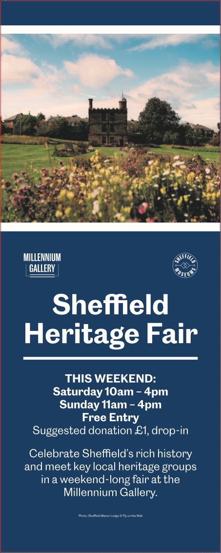 AyupPrint's tweet photo. A banner we designed and printed earlier this year for the Sheffield Heritage Fair. Are you a CIC or Charity? We offer discounted rates if so. Get in touch now for a no obligation quote. #Sheffield #Charity #CICSuport @HelpSheffield https://t.co/zGQzdX19jN