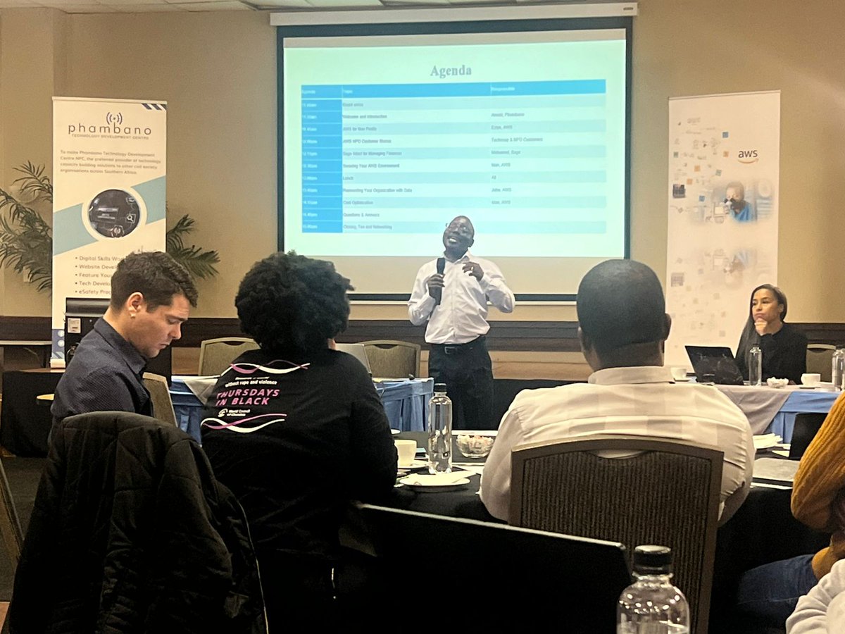 NGOConnectSA's tweet image. Today we are at the AWS Cloud Training Day for Nonprofit Leaders. 

#Phambano #TechforNonprofits #awscloudtraining