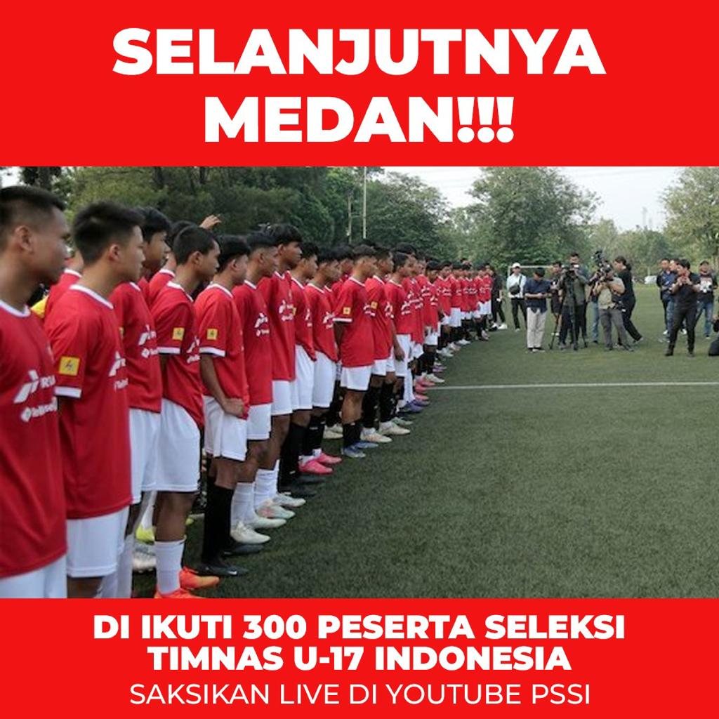 SupomoParjo's tweet photo. Saksikan seleksi Timnas U-17 di Medan yg bisa disaksikan di YouTube PSSI 
#U17Mendunia #GarudaMendunia #KitaGaruda #BersamaGaruda #GarudaMudaMendunia

Jolly | The Rose | Haruto | Taeyang | Sukabumi | Daddies | Berapa Aja | Bank Indonesia https://t.co/DI29z6T9zv
