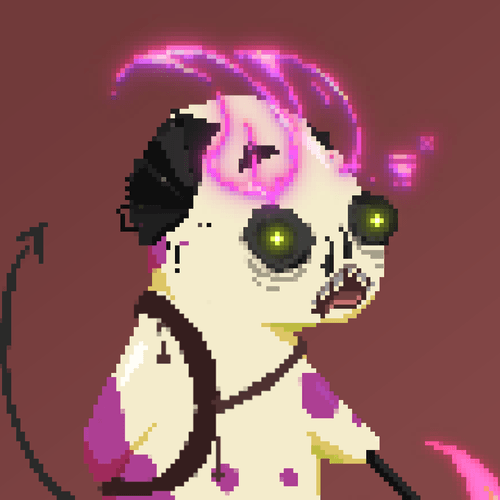 shitpostersaspi's tweet photo. These are some great jpgs. 
Free. 
Pixelated. 
Crazy af traits and created for the love of it. @Ferals_ETH thanks for the free art 💯. Doesn’t hurt to get 2 rares min 1% https://t.co/4aGZ5LraUK