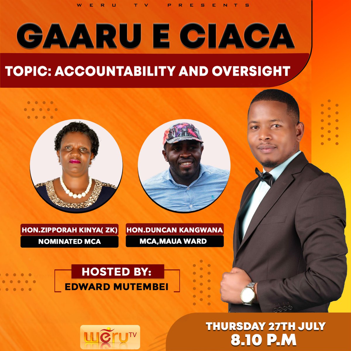 Tonight on Gaaru e ciaca
#WeruTv