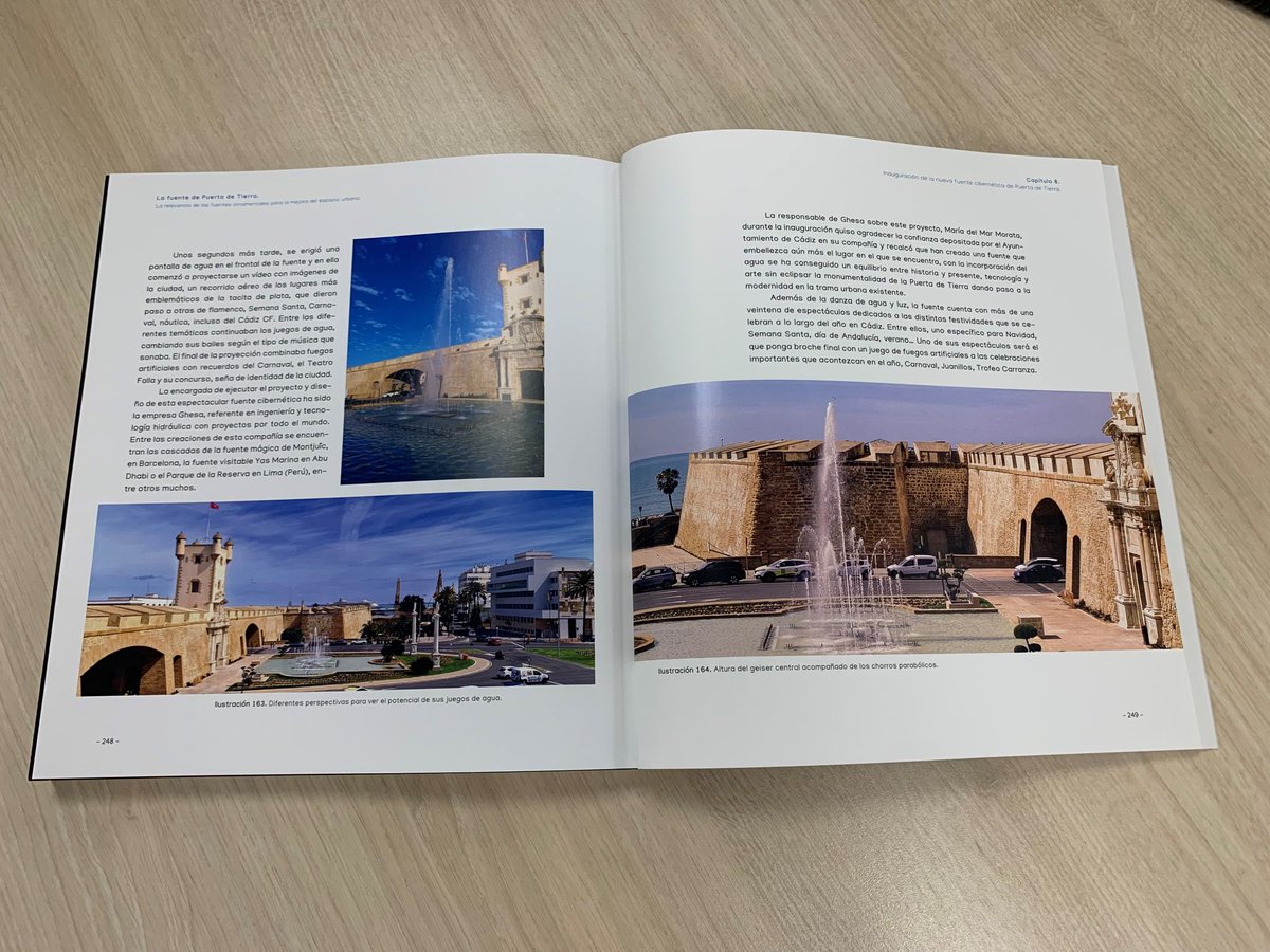 Back in March we unveiled one of Spain's most breathtaking luminous fountains. Now, the Puerta de Tierra Fountain has become a city landmark, and Aguas de Cádiz has even published a book about it.

We are so proud to have been part of this incredible project.