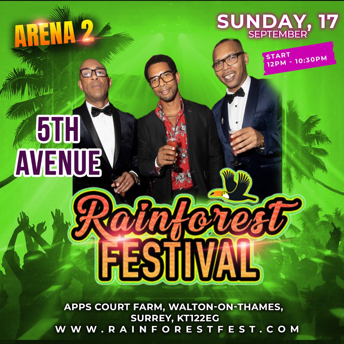Rainforest_Fest's tweet photo. STAMP ARENA !!!!!
ARE YOU READY TO EXPERIENCE THE BIGGEST MULTI-GENRE SUMMER TIME FESTIVAL OF THE YEAR???

RAINFOREST FESTIVAL 2023 catering for all your musical tastes  SUPER STAR Artists & DJs , with some of the biggest fan favourites from home and abroad. 

THE LEGENDARY STAMP ARENA  will be bringing their classic Street VIbez  to a festival setting, with a fabulous line up 
to entertain you with Classic Anthems , sunkissed ambiance, Beautiful people and a fabulous 
Time  like never before.
@therealfaithevans
@bluevandross
@iamlibianca
@specialtouch_sound
@5th_avenue_official
@djmilktray
@djblondie
@jromepr
@djsteverunningman

DATE
SUNDAY 17TH SEPT 2023

VENUE
APPS COURT FARM HURST ROADWALTON-ON-THAMES KT122EG, LONDON.
https://t.co/lEhJDqL8v5

TIME
12PM - 10:30PM

Tickets are available at (CLICK ON OUR BIO) 👉🏽 https://t.co/lUES5PWLD8

#Libianca #RainforestUK #WhatsApp #summer2023 #UK #afrobeat