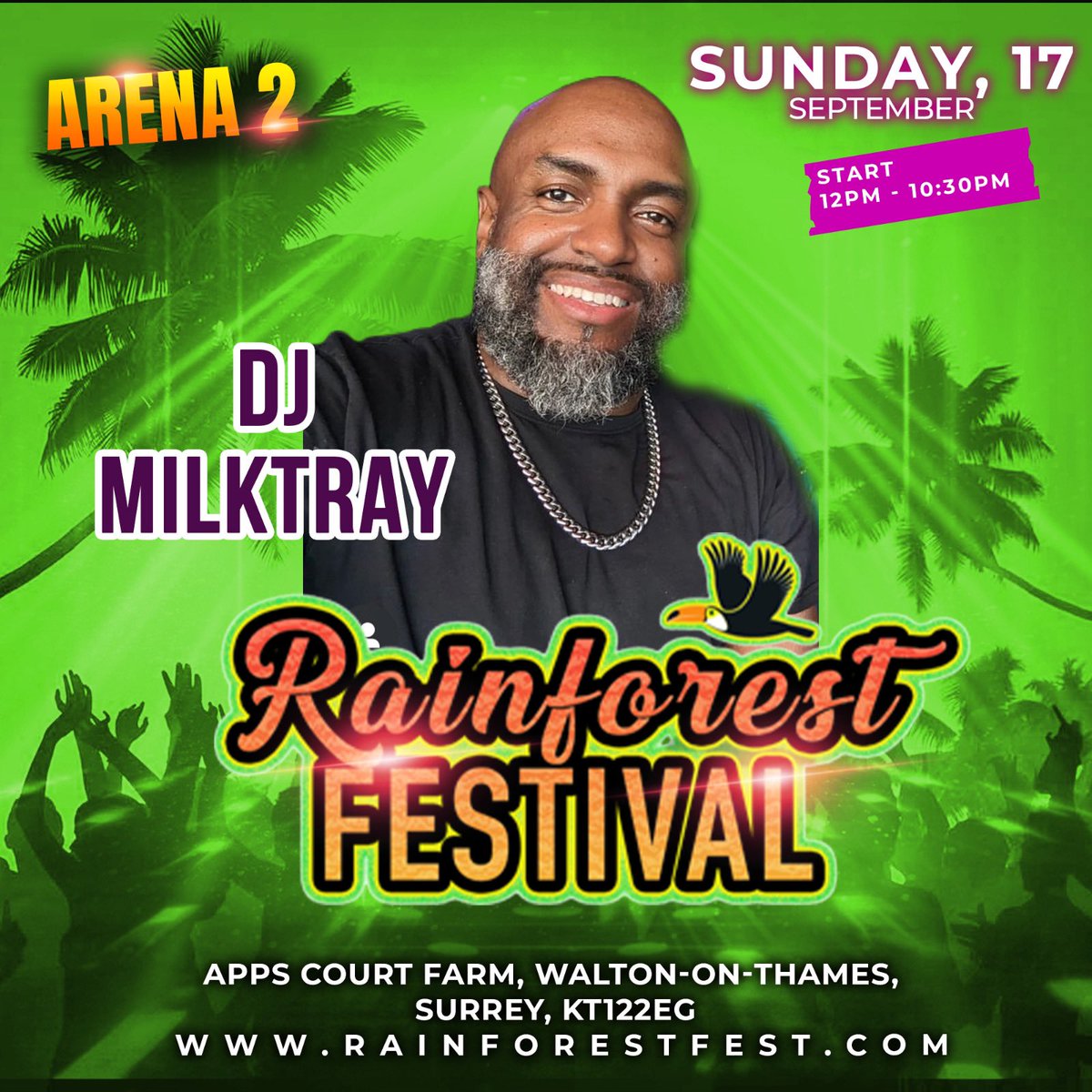 Rainforest_Fest's tweet photo. STAMP ARENA !!!!!
ARE YOU READY TO EXPERIENCE THE BIGGEST MULTI-GENRE SUMMER TIME FESTIVAL OF THE YEAR???

RAINFOREST FESTIVAL 2023 catering for all your musical tastes  SUPER STAR Artists & DJs , with some of the biggest fan favourites from home and abroad. 

THE LEGENDARY STAMP ARENA  will be bringing their classic Street VIbez  to a festival setting, with a fabulous line up 
to entertain you with Classic Anthems , sunkissed ambiance, Beautiful people and a fabulous 
Time  like never before.
@therealfaithevans
@bluevandross
@iamlibianca
@specialtouch_sound
@5th_avenue_official
@djmilktray
@djblondie
@jromepr
@djsteverunningman

DATE
SUNDAY 17TH SEPT 2023

VENUE
APPS COURT FARM HURST ROADWALTON-ON-THAMES KT122EG, LONDON.
https://t.co/lEhJDqL8v5

TIME
12PM - 10:30PM

Tickets are available at (CLICK ON OUR BIO) 👉🏽 https://t.co/lUES5PWLD8

#Libianca #RainforestUK #WhatsApp #summer2023 #UK #afrobeat