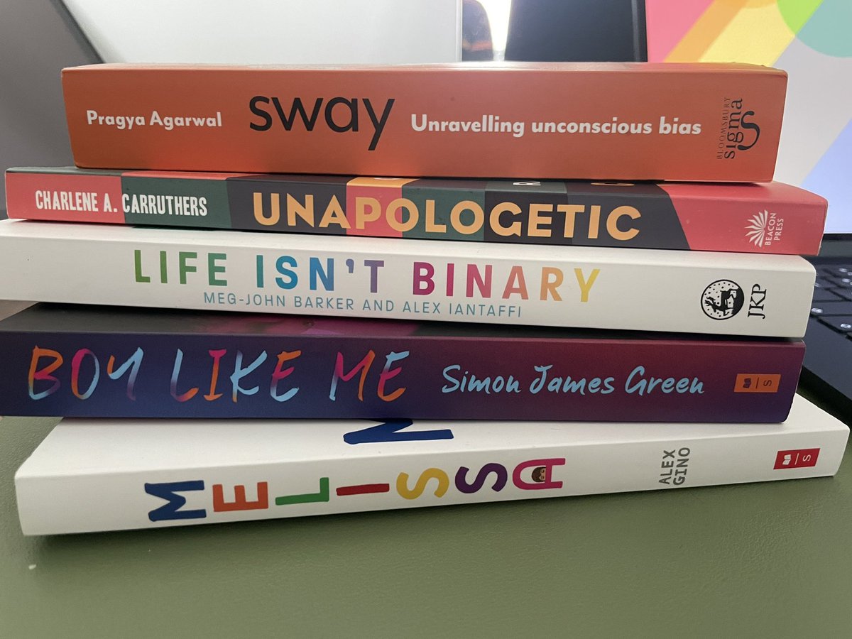 _queer_ed's tweet photo. Just some of the books I’m hoping to read this summer… a mix of fiction and non-fiction. one a week is the plan. But which one do I read first? #SummerReading #DEIB #LGBT #sway #unapologetic #lifeisntbinary #boylikeme #melissa https://t.co/KcgqEawSJy