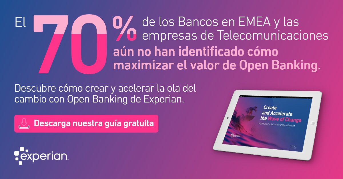 ¡Desbloquea tu potencial crediticio con #OpenBanking! Decisiones de crédito precisas, experiencia positiva del cliente y financiación responsable. 

Guía gratuita: lnkd.in/e2i8nrC9 

#FinanzasDigitales #Onboarding