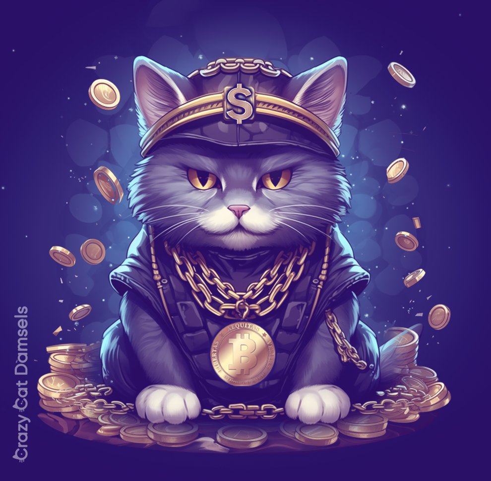 💜😻💜#catfacts for #Web3! 
Did you know that Maria Assunta left her entire $13 million fortune to her cat Tomasso when she died in 2011. Hopefully the cat did not spend the money on Shiba Inu coins 🤣 back then

#catsuthecat #comics #crazycatdamsels #nft #nftart #cats #catlovers