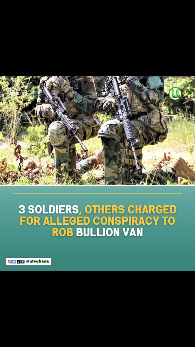 Gradual3493's tweet photo. Ghanaian trusted the military people for protecting the bullion van than police and now see what some of them are doing..... Indeed money is the root of all evil. https://t.co/A8GNxExPQ7