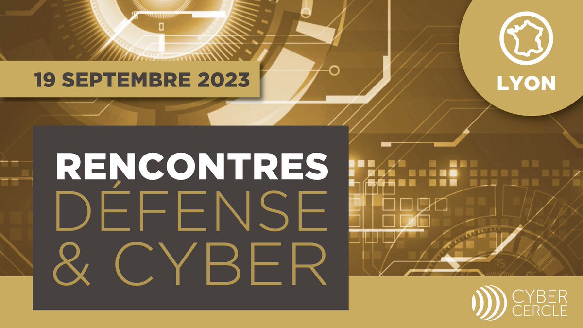 CyberCercle's tweet photo. 🔏Ouverture des inscriptions !
2E Rencontres #defense & #cyber
19 septembre 2023, Lyon
🔶Une journée d’informations, de travail en commun & #networking sur #LPM, #cybersecurite #supplychain, #CERTed, #lutteinformationnelle
🔵Une action @BleuetFrance
👉https://t.co/lOrydTZKWQ) https://t.co/piSy3NUE9F