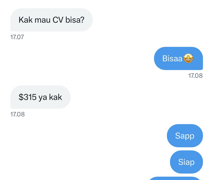 jaeguch1's tweet photo. #jakecv $315 cv crypto to idr 🤩 https://t.co/a27Hajyw2b
