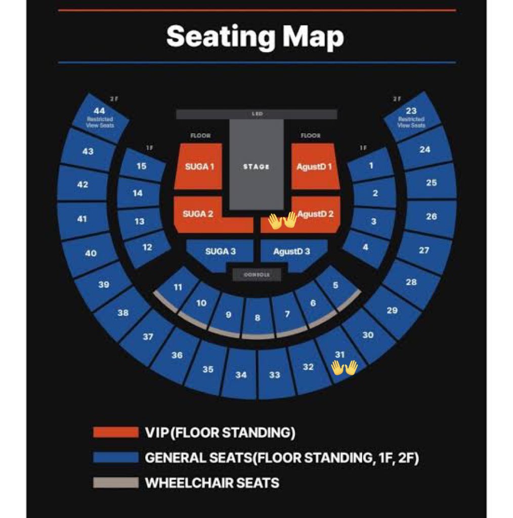 For sale 

Agustd dday encore seoul
Day 1 2nd floor section 31
Day 3 vip agustd2 qn 8xx