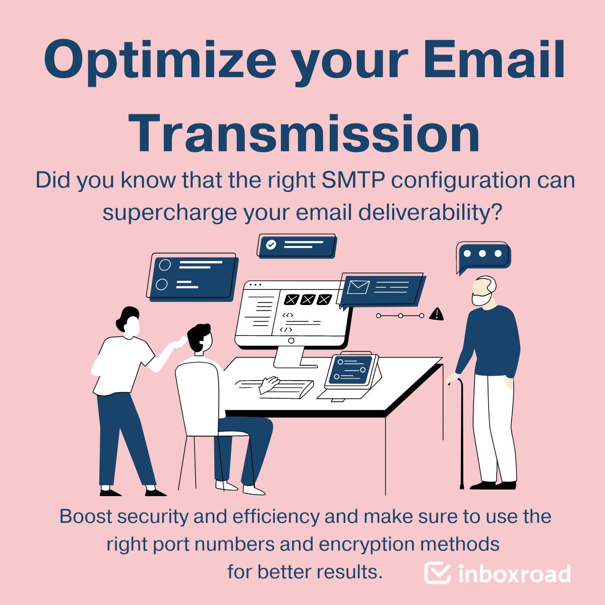 Here's a quick tip for optimizing SMTP protocols for secure and efficient email transmission! #EmailSecurity #SMTPOptimization #Inboxroad
