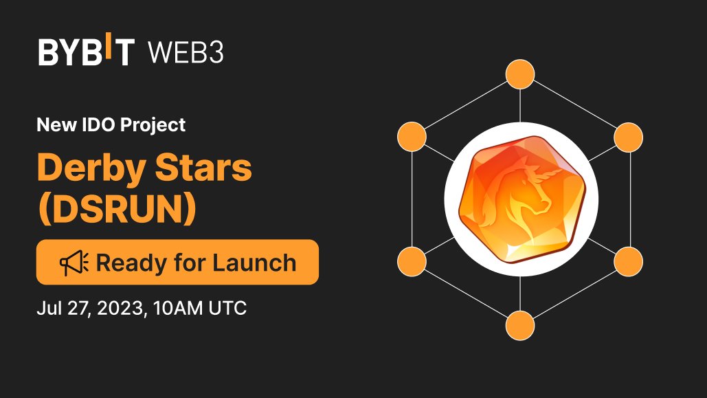 🔥 New IDO Project: <a href="/DerbyStars_HQ/">Derby Stars</a> ($DSRUN)

✅ How to participate? Create your Bybit Wallet + 200USDT deposit on Arbitrum chain  

📆 Subscription: Jul 27, 10AM UTC  - Jul 31, 8AM UTC

📷 Snapshot Period: Jul 31, 8AM UTC  to Aug 2, 8AM UTC

👉 i.bybit.com/xiab125