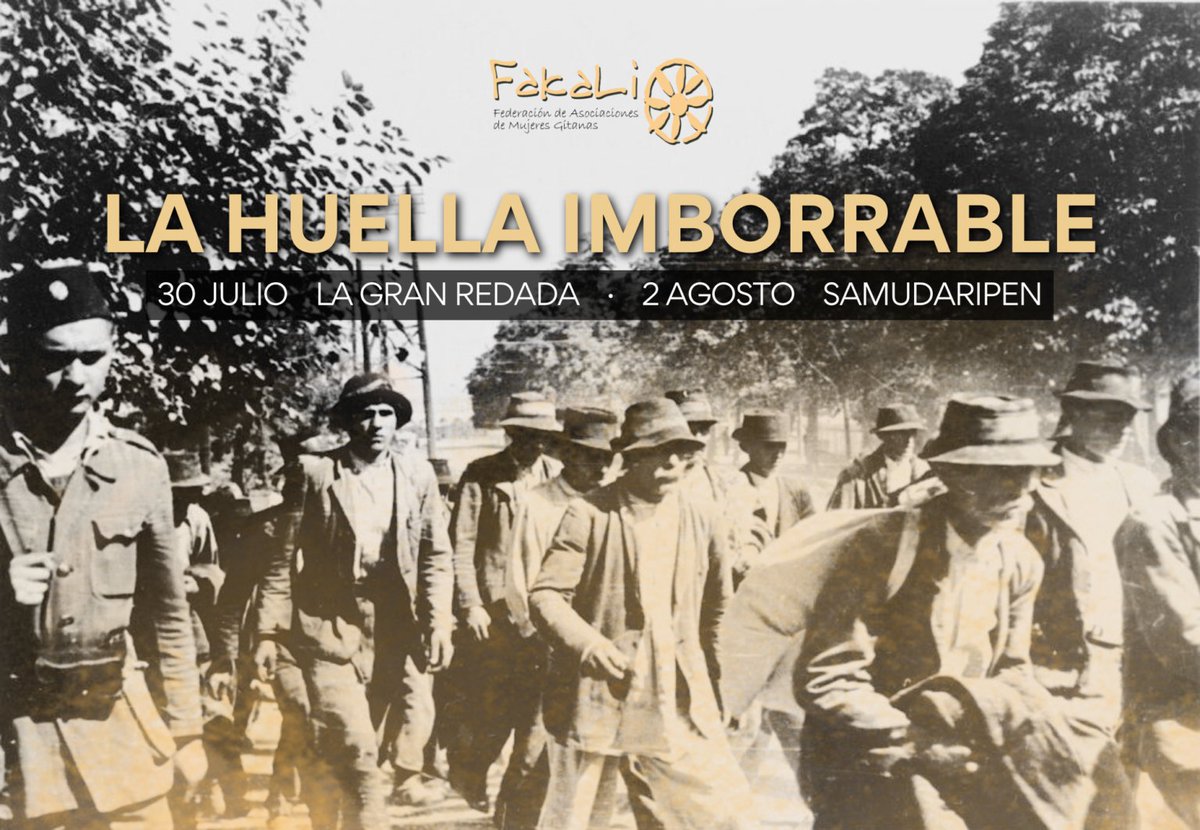fakaligitanas's tweet photo. Hoy queremos hacer un llamado a la memoria para conmemorar dos intentos de exterminio en la historia del Pueblo Gitano: la #GranRedada y el #Samudaripen.

Aquí nuestro manifiesto "La huella imborrable"⤵️
https://t.co/l6V2Keu2k1 https://t.co/sYsXcXOyG5