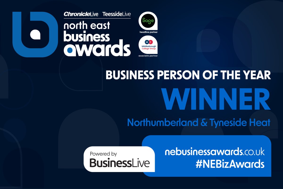 Huge congratulations to our Chief Executive, @PaulFiddaman1 for being named Business Person of the Year in the Northumberland and Tyneside heat of the #NEbizawards Such a fantastic achievement and we couldn't think of a more worthy winner 👏