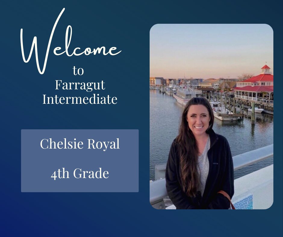 FarragutS's tweet photo. Welcome to FIS, Ms. Royal! https://t.co/eWYnu73C1A