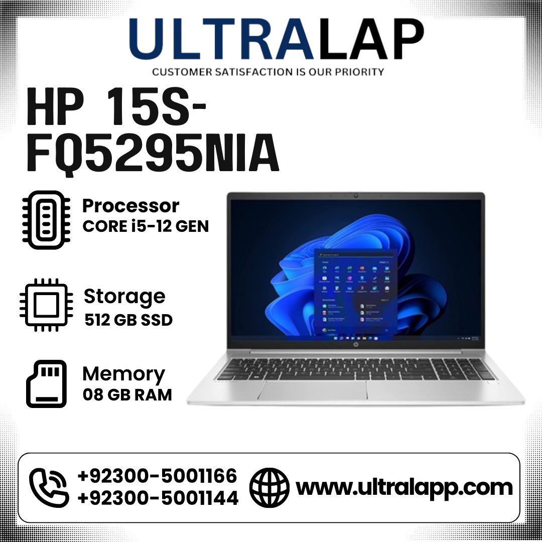 'Unleash the Power of the 12th Gen: HP 15S-FQ5295NIA with Core i5 Inside! 💻✨

📥ultralapp.com
📞 0300-5001144
📞 0300-5001166

✔️Best Price Guaranteed
✔️100% Original
✔️Free Delivery Nationwide

#HP #12thGen #PowerfulPerformance #ULTRALAP  #laptop #HighPerformance