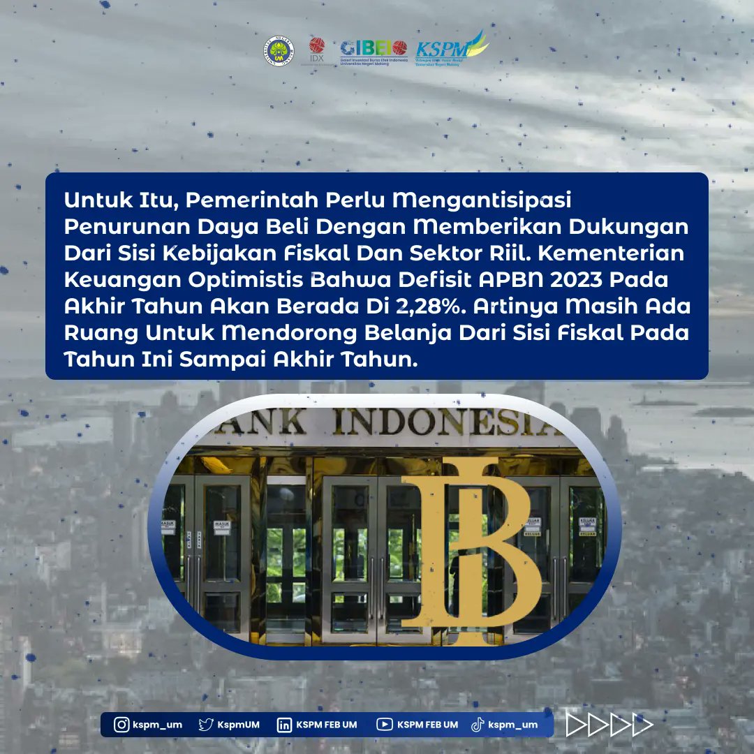 KspmUM's tweet photo. "Waspada! Bank Indonesia Ramal Inflasi Naik pada November 2023" merupakan Weekly News KSPM UM minggu ini"🤩 https://t.co/xojnk1Eew0