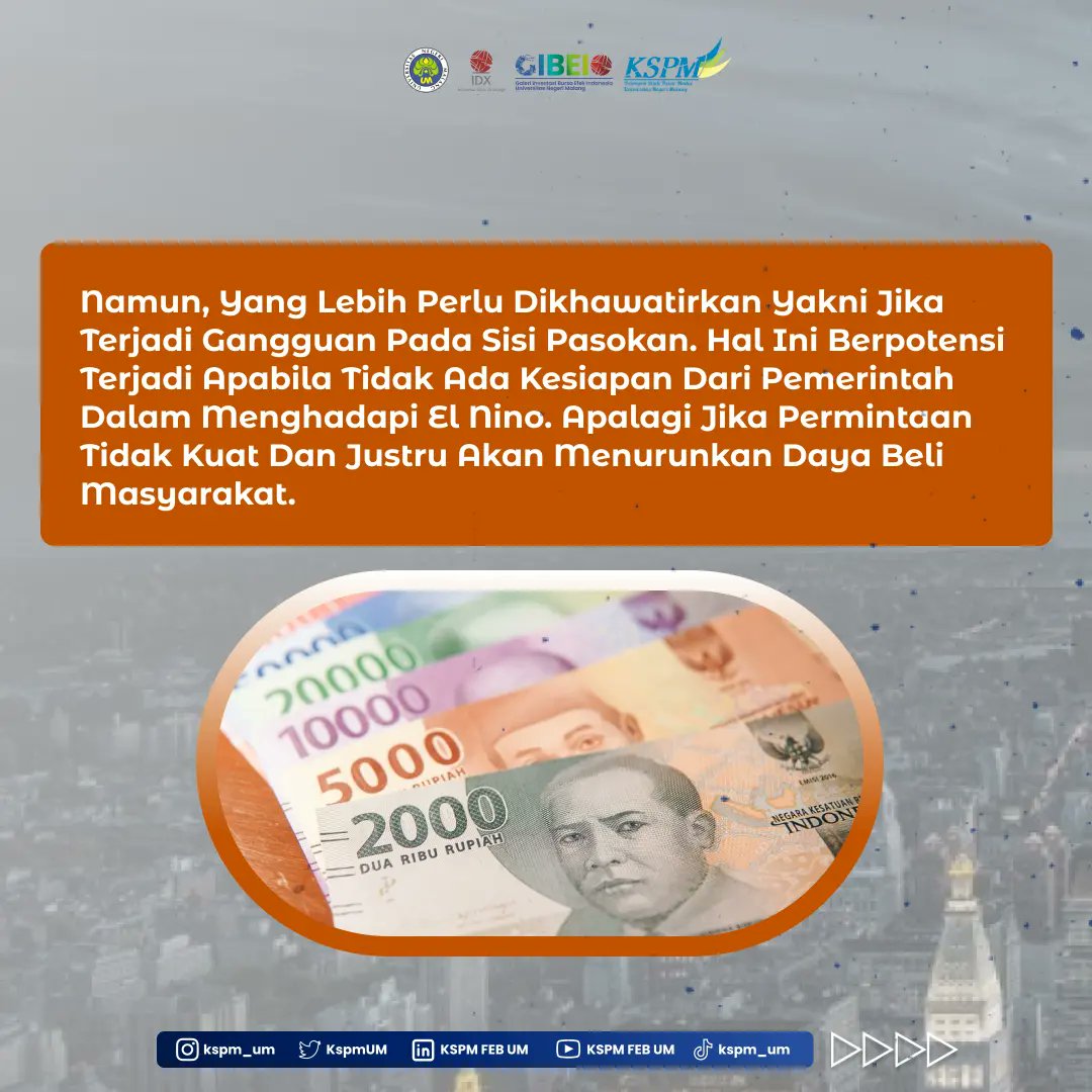 KspmUM's tweet photo. "Waspada! Bank Indonesia Ramal Inflasi Naik pada November 2023" merupakan Weekly News KSPM UM minggu ini"🤩 https://t.co/xojnk1Eew0