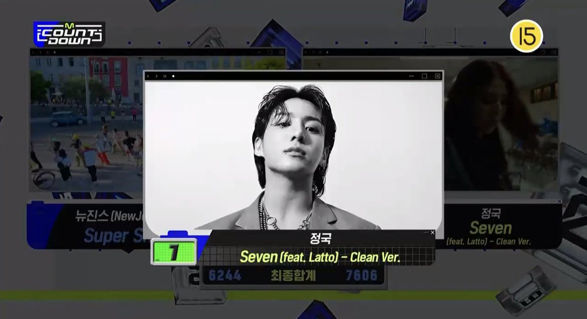 JJK_Times's tweet photo. Jungkook’s “Seven (feat. Latto)” is at #1 on this week’s M COUNTDOWN 🎉 

Congratulations Jungkook on the second win! #Seven2ndWin https://t.co/bRY8k40PPC