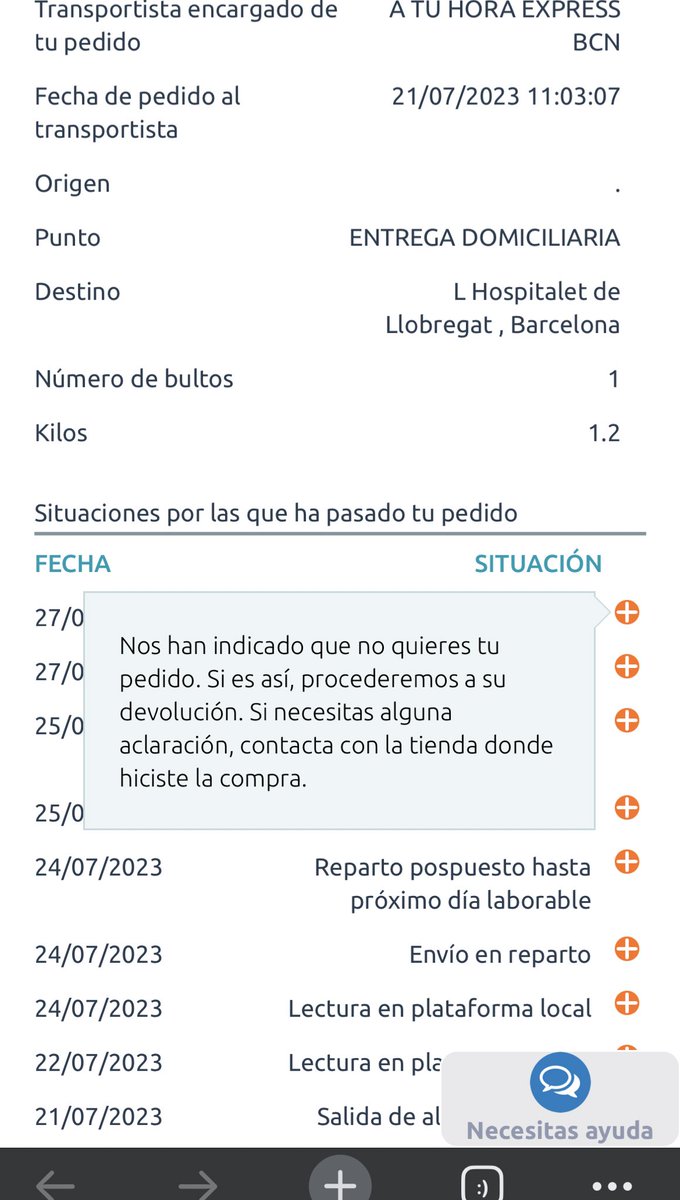 Davidlinc31's tweet photo. @ATC_Celeritas en ningún momento he llamado o comunicado de no querer el paquete el repartidor tampoco ha picado aclarar por favor https://t.co/g4k4ND7VTU