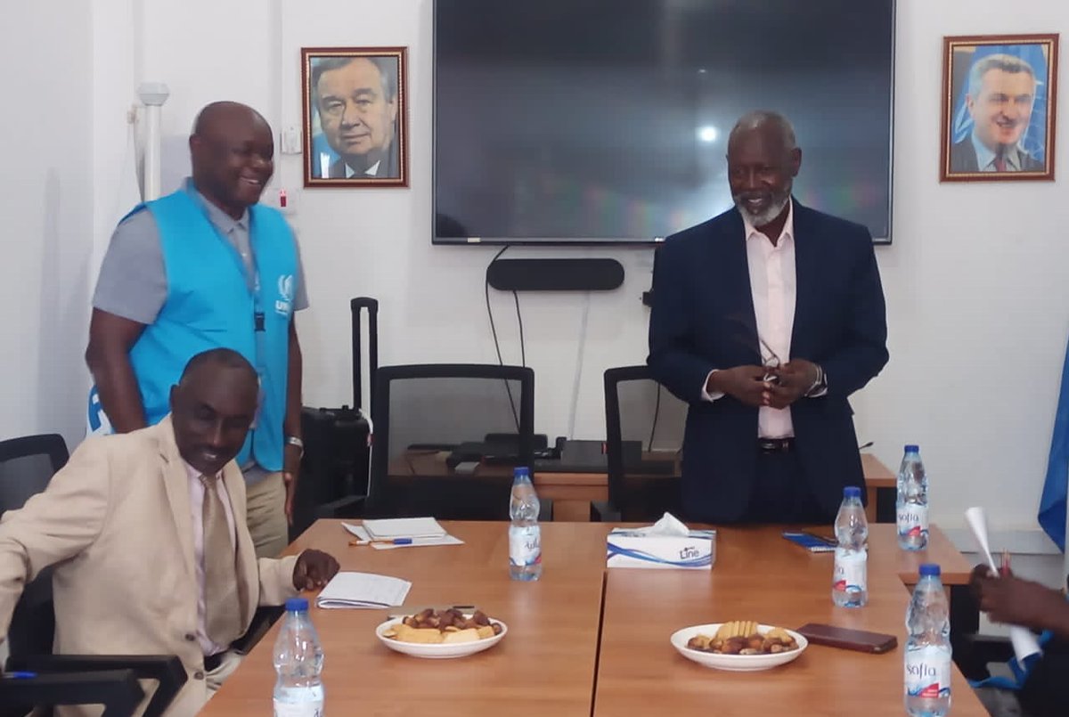 Velus1Ravindran's tweet photo. While circumstances can be demanding, commitment from COR Comm; Mr. Musa Ali Atroon, continues in support of our operations in Blue Nile, UNHCR Damazine was happy to receive his timely visit to strengthen joint activities on ground and to coordinate with state authorities https://t.co/rS36X2uyPs