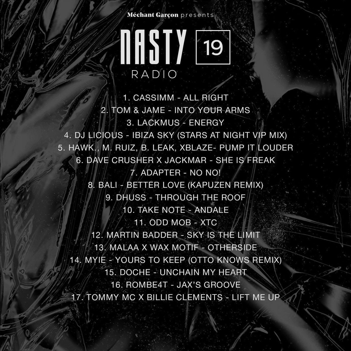 Méchant Garçon (@mechantgarconfr) on Twitter photo EPISODE 19 is OUT : podlink.to/NastyRadio #HouseMusic by <a href="/AdrienToma/">Adrien Toma</a> with <a href="/TOMANDJAME/">TOM & JAME</a> <a href="/djlicious/">djlicious</a> <a href="/iamhawkdj/">HÄWK</a> <a href="/djdavecrusher/">Dave Crusher</a> <a href="/adapterdj/">Adapter</a> <a href="/KapuzenMusic/">Kapuzen</a> <a href="/ODD_MOB/">odd mob</a> <a href="/Malaamusic/">Malaa</a> <a href="/WaxMotif/">Wax Motif</a> <a href="/OttoKnows/">Otto Knows</a> <a href="/dochehugo/">Hugo Doche</a> @Rombe4T <a href="/TommyMcMusic/">Tommy Mc</a> <a href="/billiedj/">Billie Clements</a> EPISODE 19 is OUT : podlink.to/NastyRadio #HouseMusic by <a href="/AdrienToma/">Adrien Toma</a> with <a href="/TOMANDJAME/">TOM & JAME</a> <a href="/djlicious/">djlicious</a> <a href="/iamhawkdj/">HÄWK</a> <a href="/djdavecrusher/">Dave Crusher</a> <a href="/adapterdj/">Adapter</a> <a href="/KapuzenMusic/">Kapuzen</a> <a href="/ODD_MOB/">odd mob</a> <a href="/Malaamusic/">Malaa</a> <a href="/WaxMotif/">Wax Motif</a> <a href="/OttoKnows/">Otto Knows</a> <a href="/dochehugo/">Hugo Doche</a> @Rombe4T <a href="/TommyMcMusic/">Tommy Mc</a> <a href="/billiedj/">Billie Clements</a>