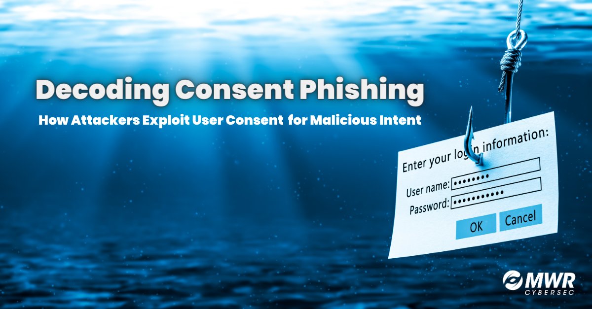 Phishing attacks are ubiquitous in modern times and take different forms depending on the objective that the attacker has. In this blogpost, Jonathon Everatt explores investigates a newer type of phishing, Consent Phishing. 

Take a read here: mwrcybersec.com/decoding-conse…