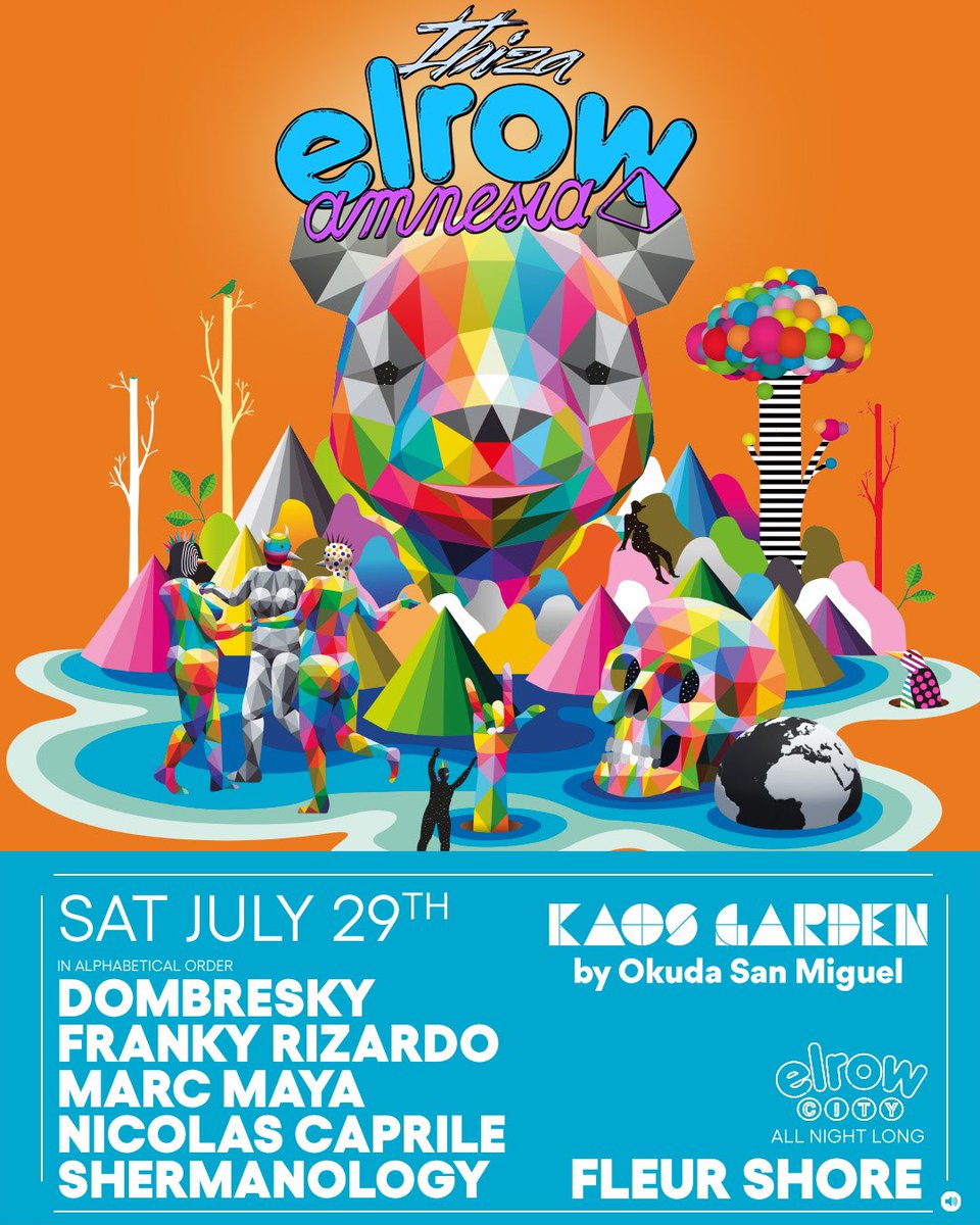 caprilemusic's tweet photo. 2nd round in my fav club this weeknd 
@Amnesia_Ibiza x @elrow_ https://t.co/Tx8Rq5KEHB