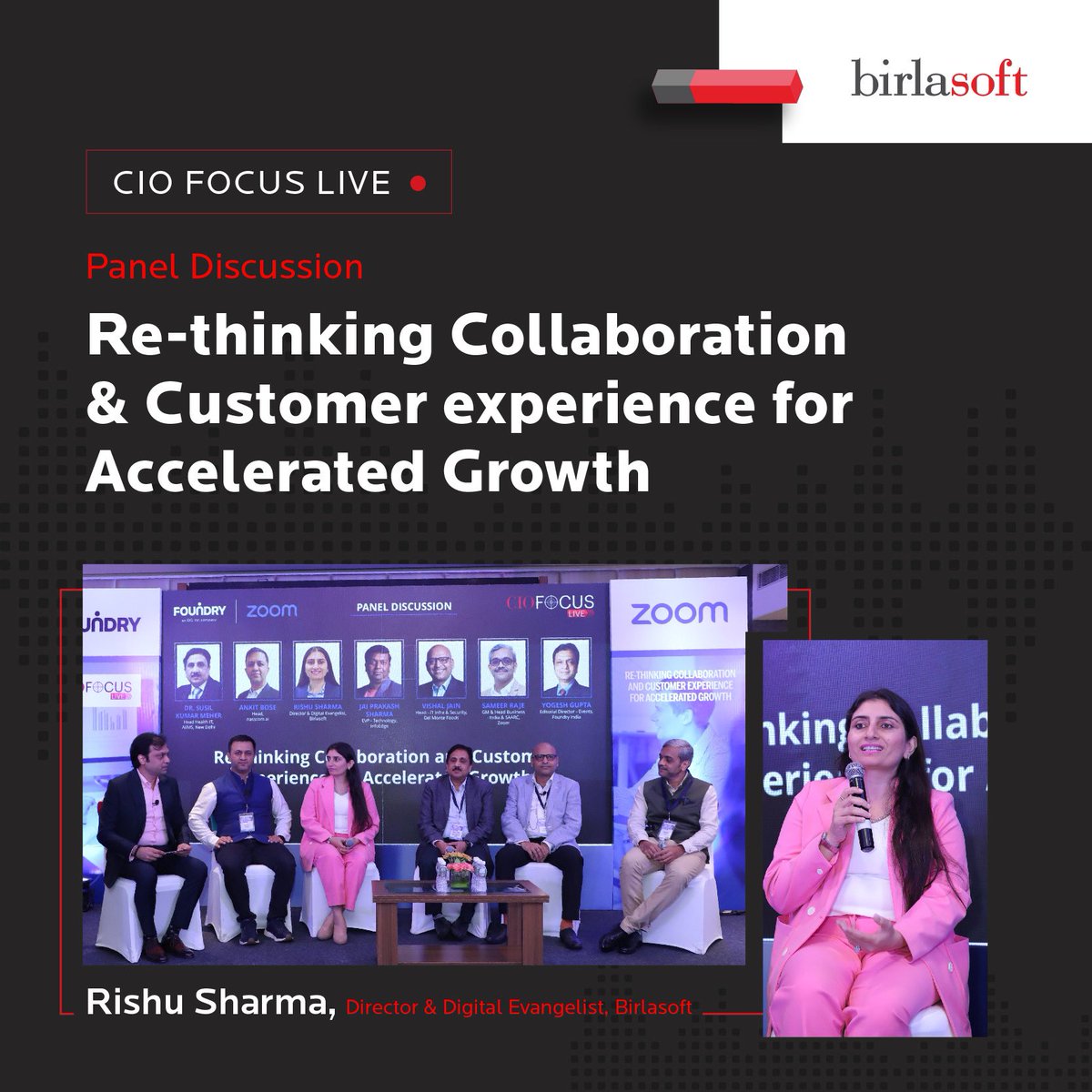 birlasoft's tweet photo. CIO Focus Live, Foundry was buzzing with insightful discussions on Re-thinking Collaboration & Customer Experience for Accelerated Growth! 🤝
#CIOFocusLive #AcceleratedGrowth #DigitalLeadership #Innovation #FutureOfWork #BusinessTransformation #ChallengeTheNorm https://t.co/fwn3xh6qVM