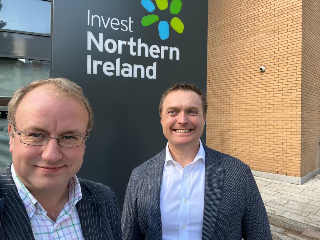 CSR_MUK's tweet photo. First time back visiting @InvestNI wearing my new @MaritimeUK hat. Fantastic event showcasing the opportunities of the Clean Maritime Demonstration Competition round 4. I can't help being impressed with the passion and energy on display in this fantastic #coastalcommunity! https://t.co/ic9mWrxHac