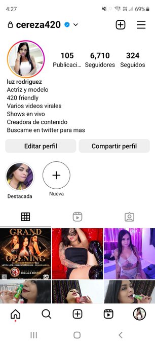 Mi nuevo instagram esta bien solito siganlo pobrecito 😞 😢  Cereza420 https://t.co/B4h3NqElDD