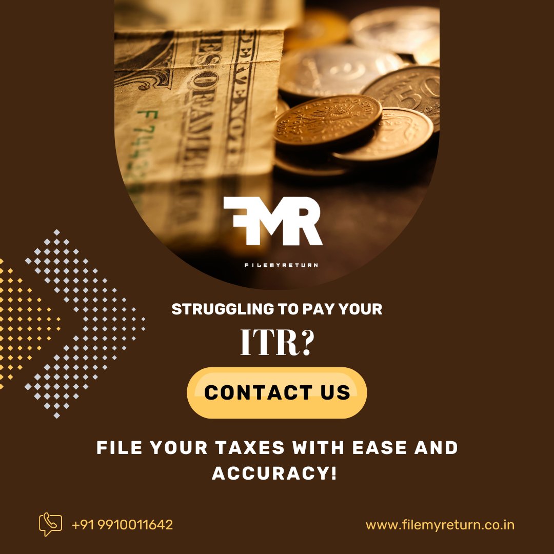 Filemyreturn2's tweet image. Get ITR sorted in no time! Join countless satisfied clients at #FileMyReturn
#kuwait #IncomeTaxReturn #Myanmar #Manipur #Karnataka #Thailand #filemyreturn #ITR #Finance