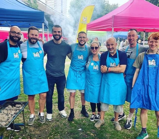 We recently supplied printed aprons for The Community Cook off!  Need promotional clothing for an event?  We're your people! #uniforms #promotionalclothing #workwear #embroidery #printedtshirts #aprons #plymouth #devon